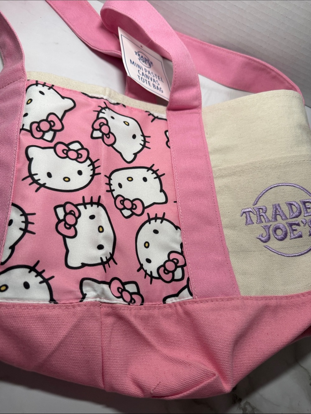 Custom Trader Joe Mini Tote - Pink, Hello Kitty, NWT - Picture 15 of 17